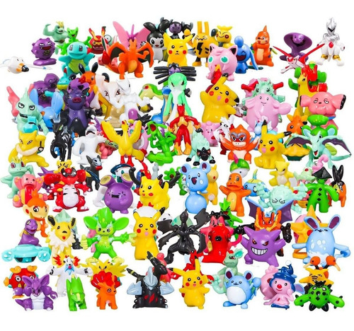144 Figuras De Pokemon Coleccionables + Pikachu De Regalo