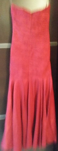 Vestido De Fiesta Largo, Vinotinto, Talla S, Nuevo