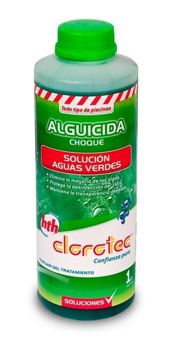 Alguicida Choque Piletas Para Piscinas Clorotec 1 Lt