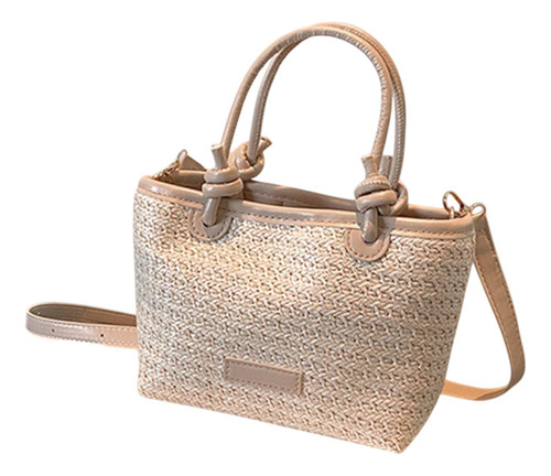 Bolso De Playa De Paja Bolso De Cuerpo Cruzado Bolso Beige