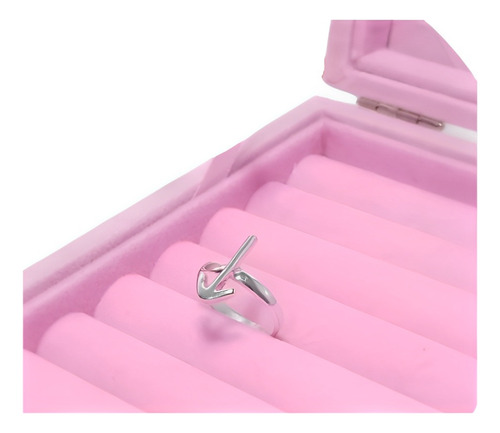 Anillo Novia Flecha Sortija Regalo San Valentín Plata 950