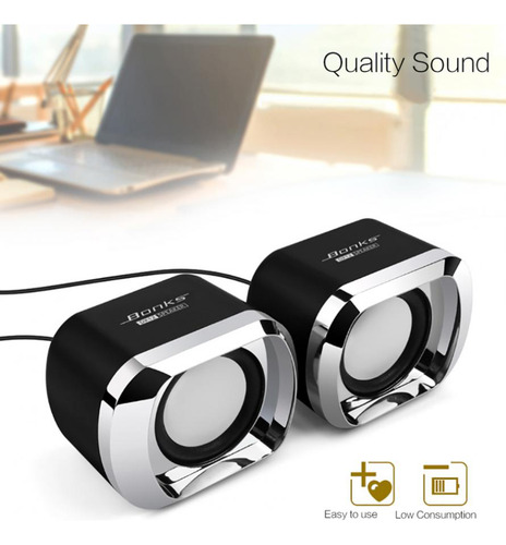 Subwoofer Estéreo Bonks De Alta Potencia Y Rango Completo, P