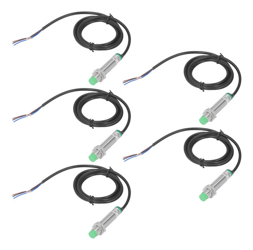 Sensor De Proximidad Inductivo, 5 Piezas, Sin Contacto, M12,