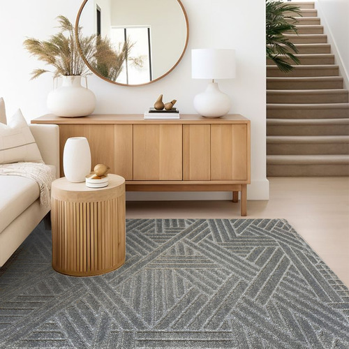 Alfombra Carpeta Origen 100x150 Relieve Piramide Modern Gris Ancho 100 Cm Diseño De La Tela Moderno Largo 150 Cm