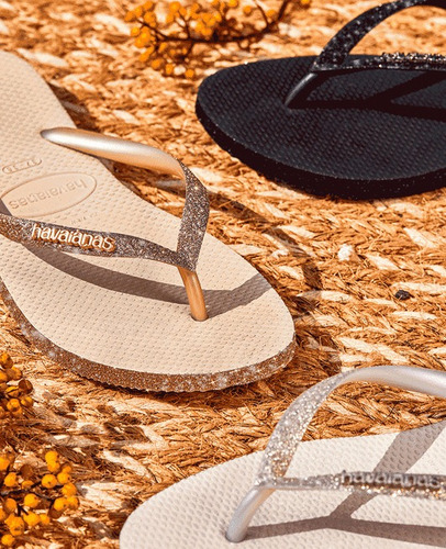 Imagem 8 de 9 de Chinelo Slim Sparkle Fc Glitter Sandalia Havaianas