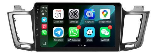 Multimidia Rav4 13/19 Octacore 10p Android 14 4gb 64gb 4g