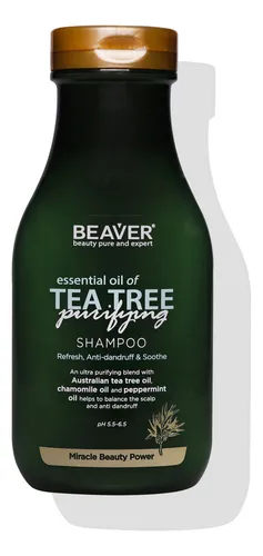 Beaver Tea Tree ChampĂș Para Cabello Graso Cuero Cabelludo Es