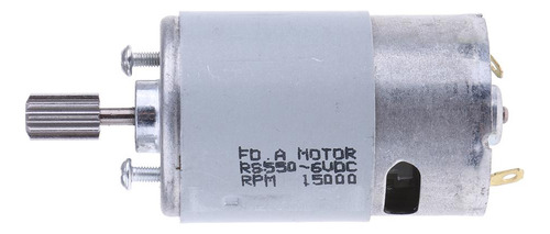 Motor De La Caja De Cambios 6v 550 10 Dientes 8.5mm