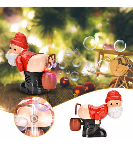 Máquina Automática De Burbujas De Jabón Noel, De Juguete Con