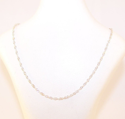 Imagen 4 de 8 de Conjunto Corazón Plata 925 18x19mm Cadena Plata 925 Singapur