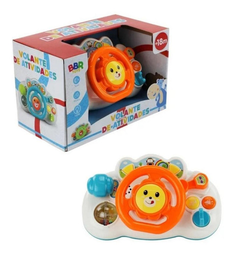 Volante Brinquedo Infantil De Atividades Som E Luzes Bbr Toy