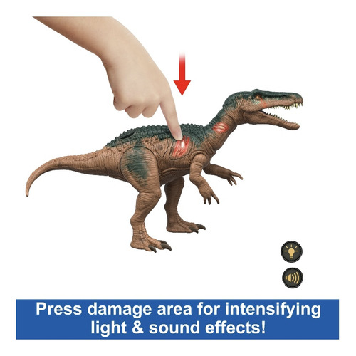 Dinosaurio Baryonyx Jurassic World Luces Y Sonidos 36 Cm