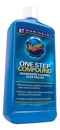 Meguiar's M6701 One Step Compound - 1 Galn, Azul