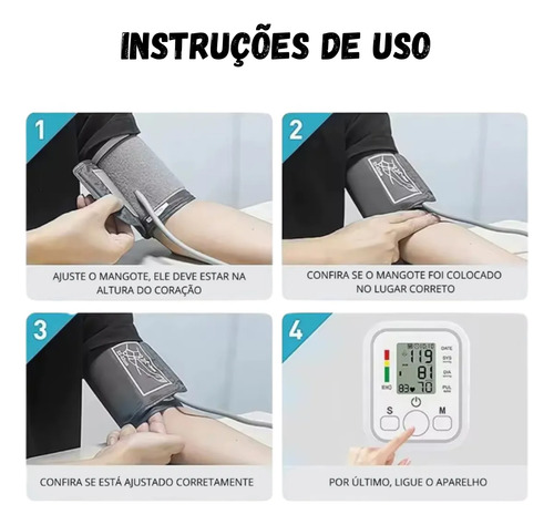 Medidor Pressão Arterial Digital Manual Aparelho Automático
