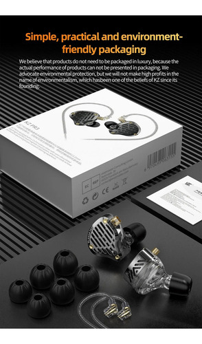 Mox Auriculares Con Cable Kz Pr3 In Ear Planar Driver