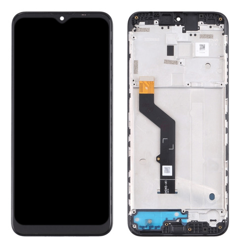 Pm Compatible Pantalla Lcd Negra Con Marco Para Lenovo K12