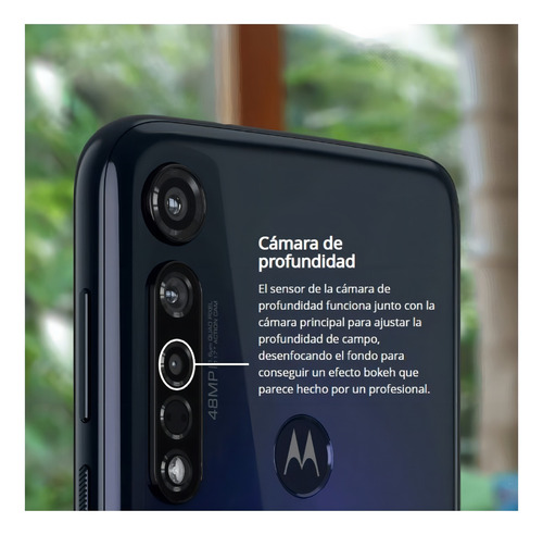 Moto G8 Plus 64 GB rubi 4 GB RAM - Bueno (Reacondicionado)