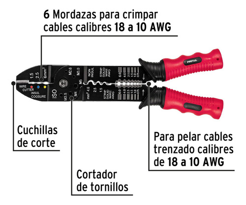 Kit, Alicate Pelacable, Desarmadores, Probador De Corriente