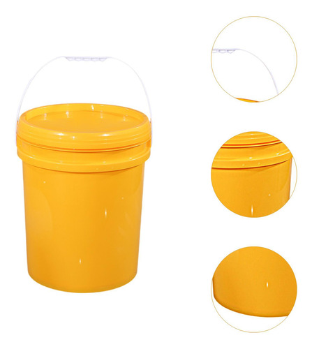 Cubo De Almacenamiento De Alimentos Para Pintura, Amarillo