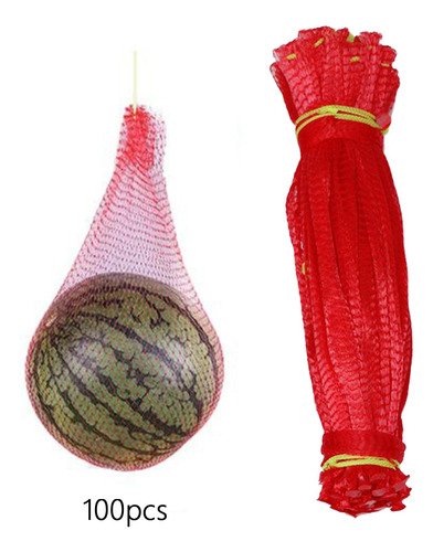 100 Bolsas De Red Colgantes Para Sandías, Reutilizables, Con