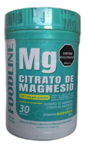 Citrato De Magnesio Polv X450g - Unidad a $36900