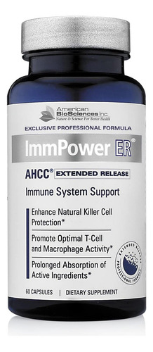 American Biosciences Immpower Er Ahcc (liberação Estendida)