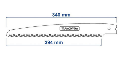 Imagem 2 de 3 de Lâmina Para Serrote 12 Tramontina Em Aço Carbono 78399/006