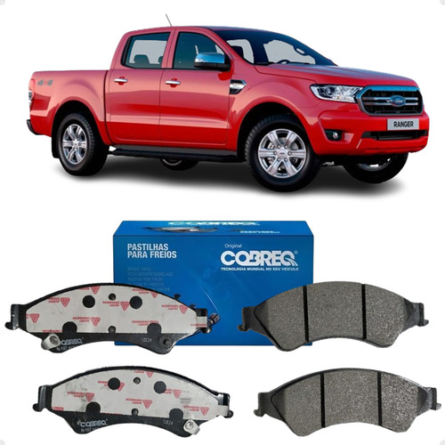 Kit 4 Pastilhas Freio Dianteira Ranger Original 2014 2015 16