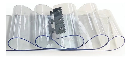 Cortina Pvc Lama Lisa Transparente 2 Mm X 200 Mm Rollo 30m Transparente
