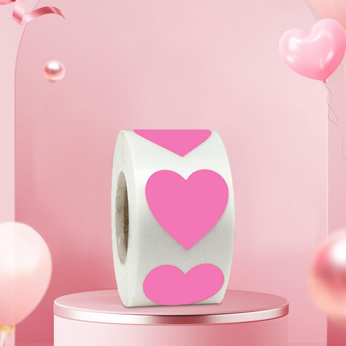 Pegatinas De Corazón, Pegatinas Decorativas, 500 Rosa