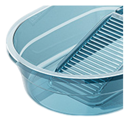 Cubo De Ropa Para Lavar A Mano, Lavabo Azul Transparente