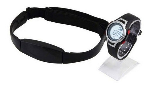 Reloj Pulsómetro Con Banda Para Pecho Deporte / Mli Color Negro