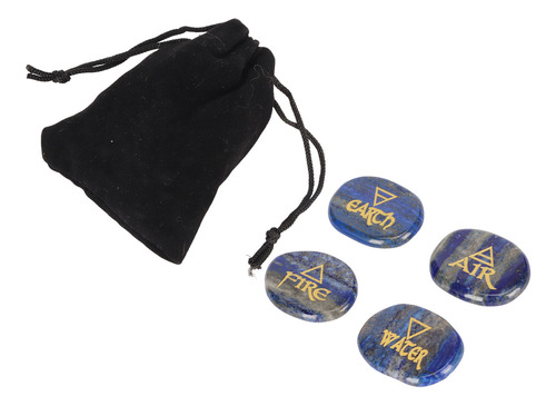 Pedras De Reiki Em Ouro Dourado, 4 Elementos, Sortidos E Gra