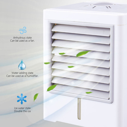 Ventilador De Escritorio Refrigerado Por Agua, Mini Enfriado