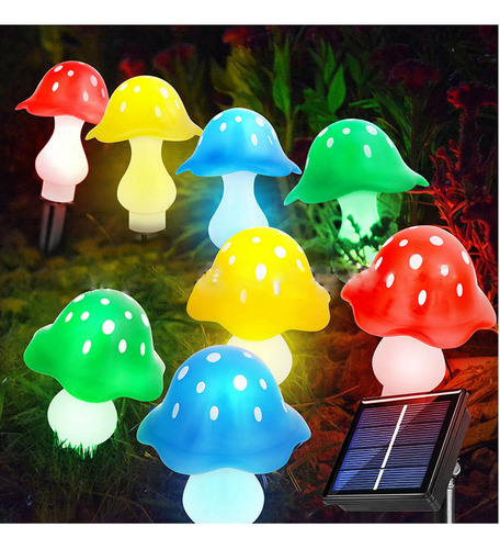 Cadena De Luces W Con Energía Solar Para Exteriores, Jardín,