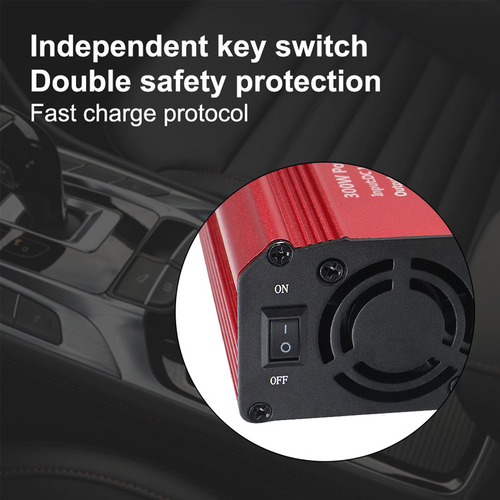 12v/110v Inversor De Carro 300w Inversor Potência Portátil