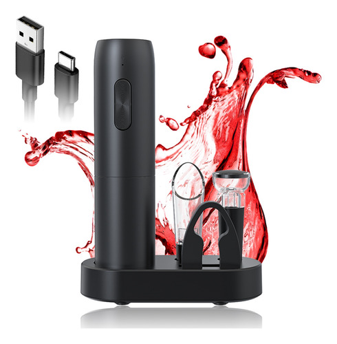 Set Eléctrico Automático De Apertura De Vino Tipo C Recargab