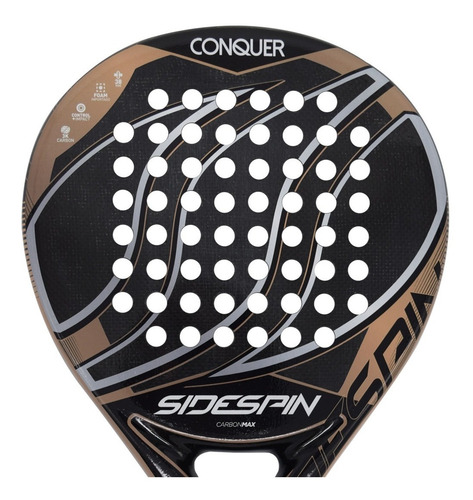 Imagen 1 de 6 de Paleta Padel Side Spin Conquer Foam Full Carbon