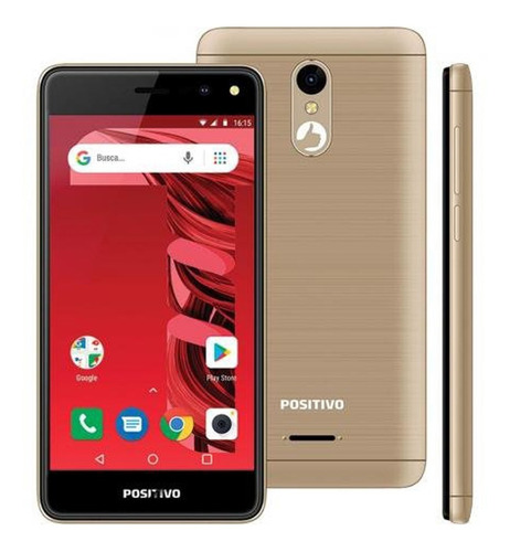 Celular Positivo S509 Twist 2 Fit Dourado Semi - 90 Dias Gar (Recondicionado)