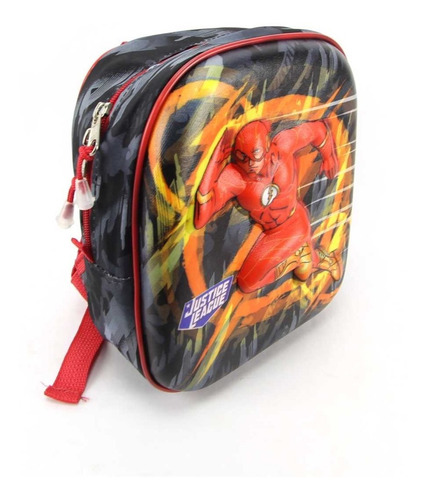 Imagem 5 de 9 de Mochilete Flash Liga Da Justiça 3d Lancheira Maxtoy 2813cm20