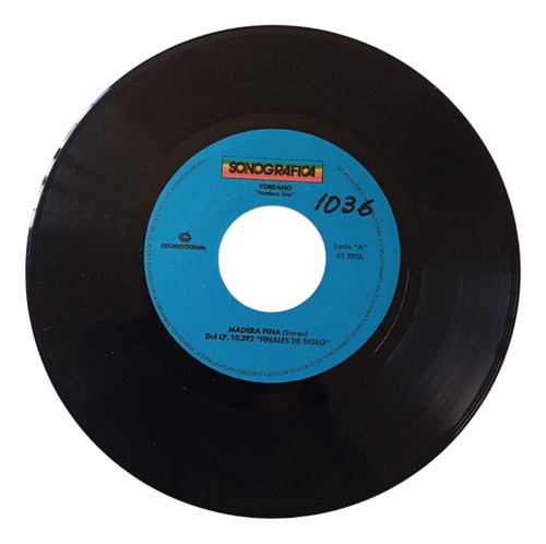 Vinilo Single De Yordano -- Madera Fina ( H63 (Usado)