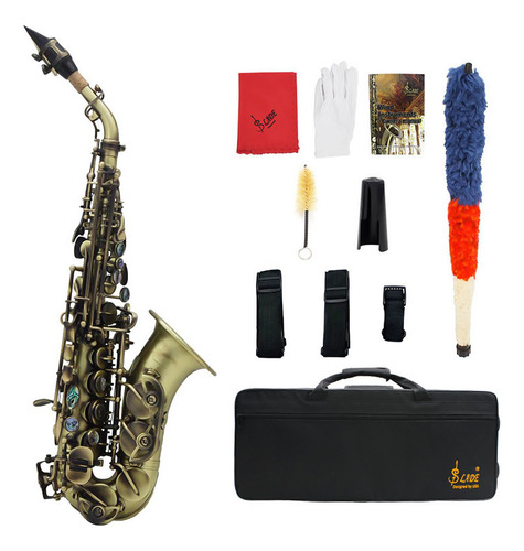 Material De Latão Para Saxofone Soprano Bb De Estilo Vintage