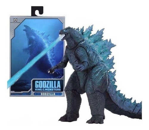 Unidade De Pvc Godzillas 17 Cm Calda Azul