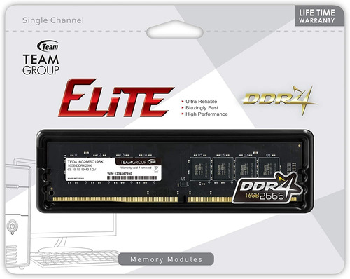 Memoria Ram 8gb Ddr4 2666mhz Teamgroup (xam)