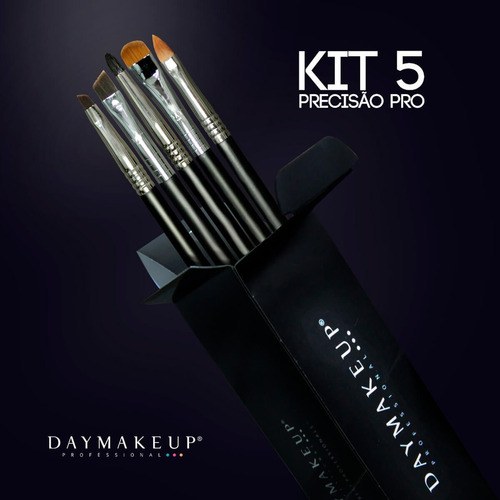 Imagem 8 de 8 de Kit 5 Pincéis Daymakeup De Precisão O111 O113 O119 O131 L01