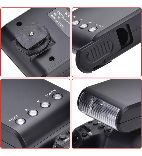 Mini Linterna Para Cámara, Flash Speedlite Portátil De Fácil