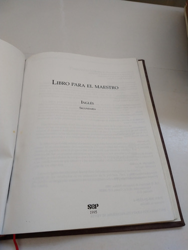 Libro Para El Maestro Inglés Secundaria Sep (Usado)