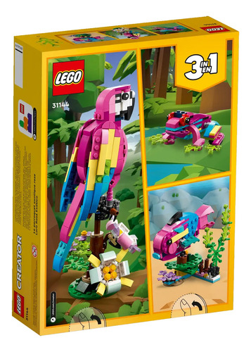 Lego Creator Loro Exótico Robot Dragon Flores Avion Auto Set 253 Creator 3 A 1