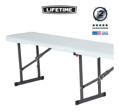 Imagen 5 de 9 de Banco Plegable De Exterior Plástico 1.80 Mts | Lifetime