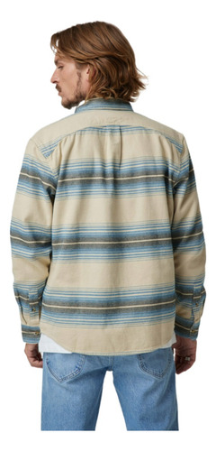 Camisa Hombre Ls Riveted Shirt Relaxed Fit Urban Sand
